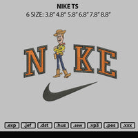 Nike TS Embroidery File 6 sizes