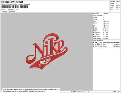 Nike Typo