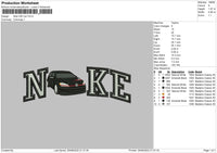 Nike Vw Car Embroidery File 5 sizes