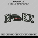 Nike Vw Car Embroidery File 5 sizes