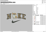 Nike Welsh Corgi V1 Embroidery File 4 sizes