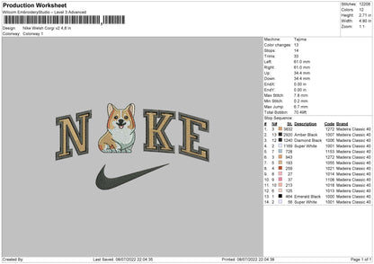 Nike Welsh Embroidery File 4 sizes