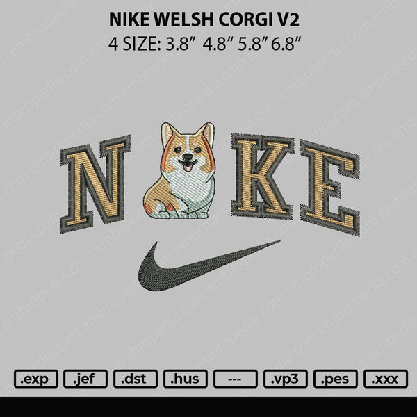 Nike Welsh Embroidery File 4 sizes