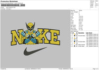 Nike Wolferine0209 Embroidery File 6 sizes