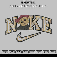 Nike Wybie Embroidery File 6 sizes