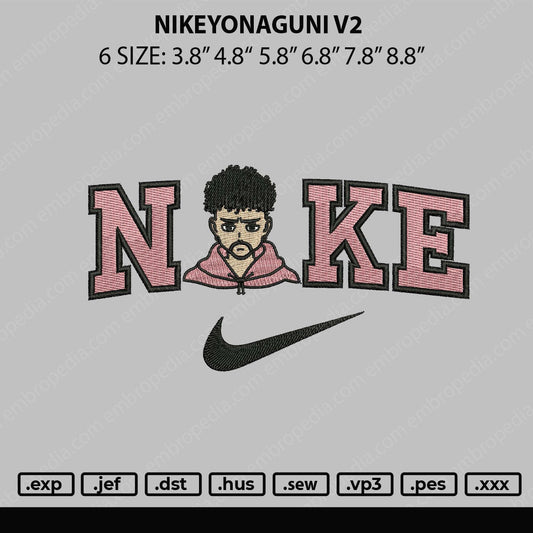 Nike Yonaguni V2 Embroidery File 5 sizes