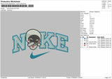 Nike 2outline EVE Embroidery File 6 Sizes