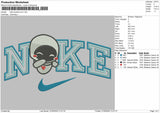 Nike 2outline EVE Embroidery File 6 Sizes