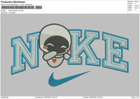 Nike 2outline EVE Embroidery File 6 Sizes