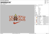 Nike Anger Embroidery File 6 sizes