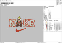 Nike Anger Embroidery File 6 sizes