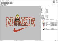 Nike Anger Embroidery File 6 sizes