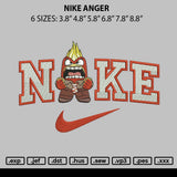 Nike Anger Embroidery File 6 sizes