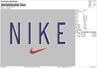 Nike Arial V2 Embroidery File 5 sizes