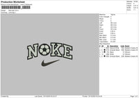 Nike Ball Embroidery File 6 sizes