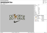 Nike Bambi V1 Embroidery File 6 sizes