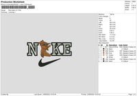 Nike Bears V2 Embroidery File 6 sizes