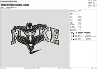 Nike Blackspider Embroidery File 6 sizes