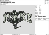 Nike Blackspider Embroidery File 6 sizes