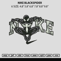 Nike Blackspider Embroidery File 6 sizes