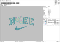 Nike Bubbles Emoji Embroidery File 6 sizes