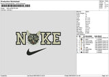 Nike Cat 0907 Embroidery File 6 sizes