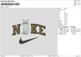 Nike Cat V5 Embroidery File 6 sizes