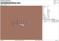 Nike Classic Oval v2 Embroidery File 6 sizes
