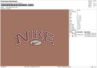 Nike Classic Oval v2 Embroidery File 6 sizes