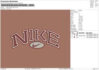 Nike Classic Oval v2 Embroidery File 6 sizes