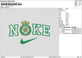 Nike Club Leon Embroidery File 6 sizes