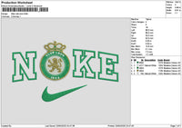 Nike Club Leon Embroidery File 6 sizes