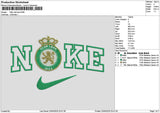 Nike Club Leon Embroidery File 6 sizes