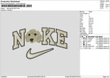 Nike Dog 0512c Embroidery File 6 sizes