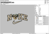 Nike Dog 1812 Embroidery File 6 sizes
