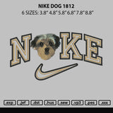 Nike Dog 1812 Embroidery File 6 sizes