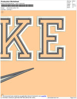 Nike Double Outline Embroidery File 11 Size