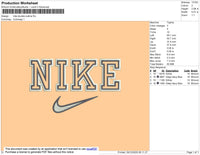Nike Double Outline Embroidery File 11 Size