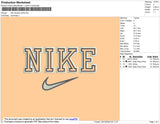 Nike Double Outline Embroidery File 11 Size