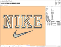 Nike Double Outline Embroidery File 11 Size