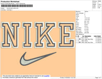 Nike Double Outline Embroidery File 11 Size