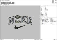 Nike Dumbell Embroidery File 6 sizes