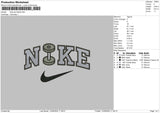 Nike Dumbell Embroidery File 6 sizes