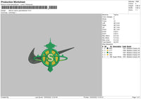 Nike El Cuernu Guanabanas Embroidery File 4 size