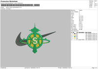 Nike El Cuernu Guanabanas Embroidery File 4 size