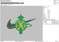Nike El Cuernu Guanabanas Embroidery File 4 size