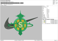Nike El Cuernu Guanabanas Embroidery File 4 size