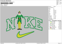 Nike Elf Embroidery File 6 sizes
