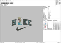 Nike Elsa Embroidery File 6 sizes