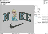 Nike Elsa Embroidery File 6 sizes